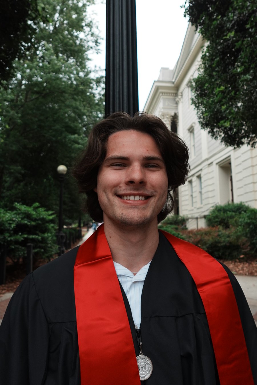 Austin, founder of Lure — a recent University of Georgia graduate, photographed on campus in Athens, GA.