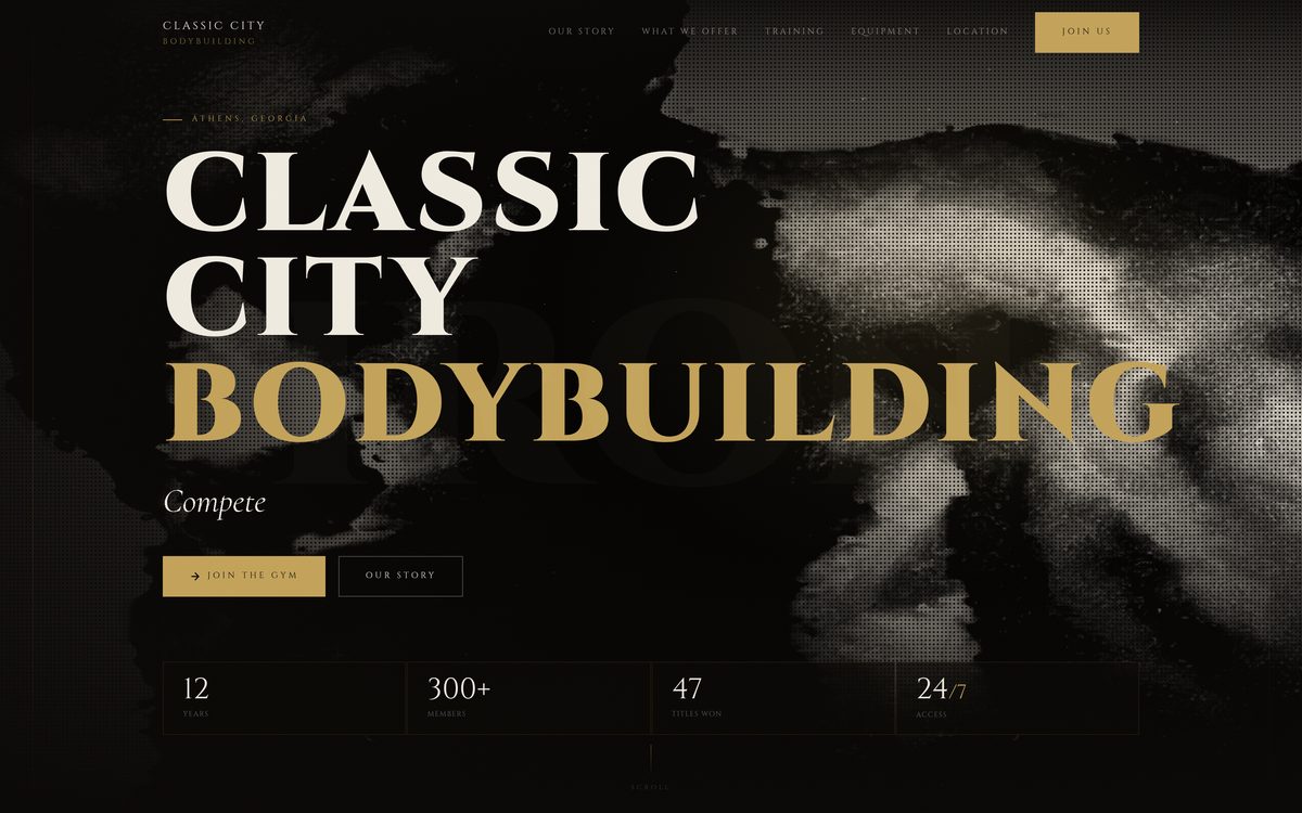 Classic City Bodybuilding — website designed by Lure